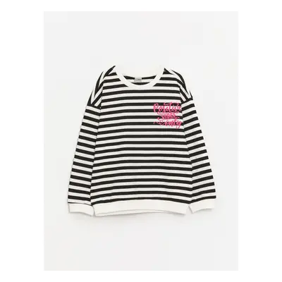 LC Waikiki Lcwk Crew Neck Striped Long Sleeve Girl's Sweatshirt