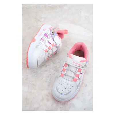 Soho White-Pink-Lilac Kids Sneaker