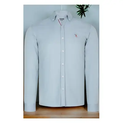 G674 DEWBERRY MEN'S SHIRT-PLAIN WATER GREEN