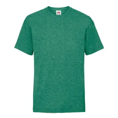 Green Fruit of the Loom Kids Cotton T-shirt