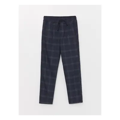 LC Waikiki Plaid Boys' Pants with Elastic Waist