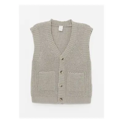 LC Waikiki V Neck Baby Boy Knitwear Vest