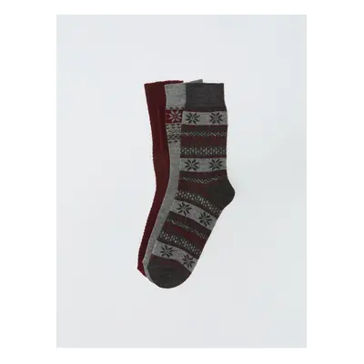 LC Waikiki Patterned Men's Socks 3-Piece