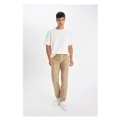 DEFACTO Straight Leg Chino Canvas Trousers