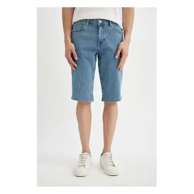 DEFACTO Regular Fit Jean Bermuda Shorts A4805Ax24Sm