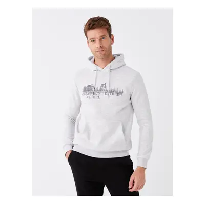 LC Waikiki Long Sleeve Printed Men's Hoodie