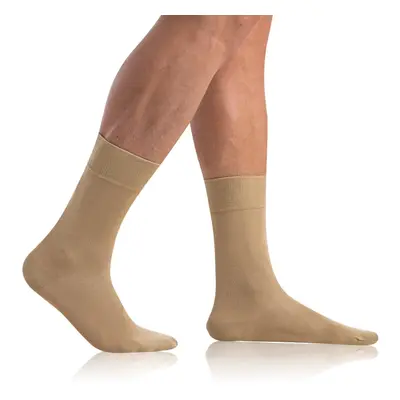 Béžové pánské ponožky Bellinda BAMBUS COMFORT SOCKS