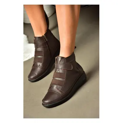 Fox Shoes R555001103 Brown Leather Comfort Sole Women's Boots