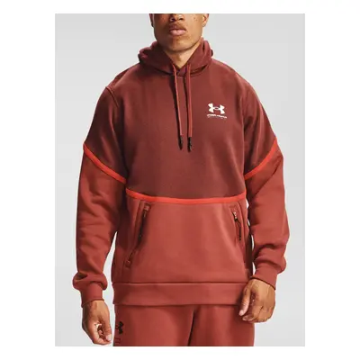 Under Armour Mikina UA Rival Fleece AMP HD-RED - Pánské