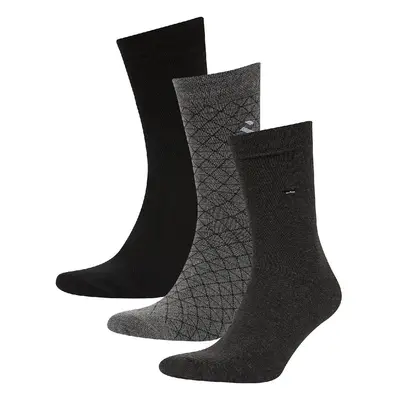 DEFACTO Men's Seamless 3-Pack Bamboo Long Socks