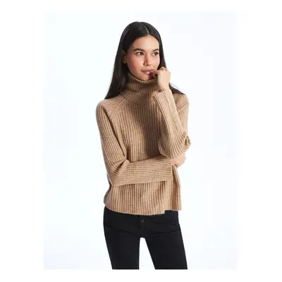 LC Waikiki Turtleneck Plain Long Sleeve Women's Knitwear Sweater