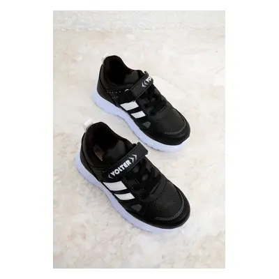 Soho Black and White Kids Sneakers