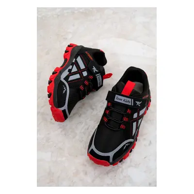 Soho Black-Red Kids Sneaker