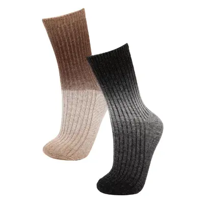 DEFACTO Women's 2-Piece Winter Socks