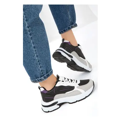 Soho Ice-Black-Purple Women's Sneakers