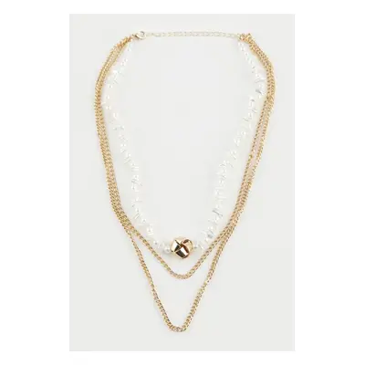 DEFACTO Women's 2-Piece Gold Necklace