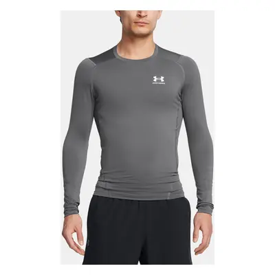 Pánské tričko Under Armour UA HG Armour Comp LS-GRY - Pánské