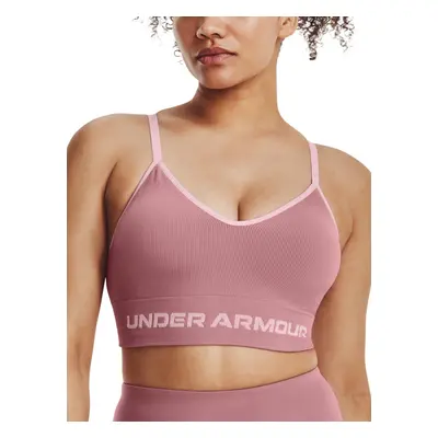 Under Armour Podprsenka UA Seamless Low Long Rib-PNK - Dámské