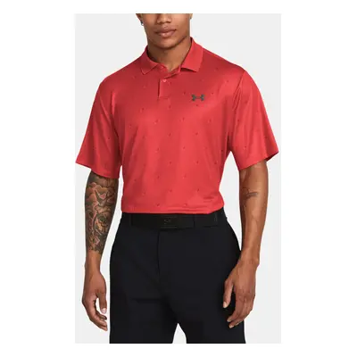 Under Armour Tričko UA Perf 3.0 Printed Polo-RED - Pánské