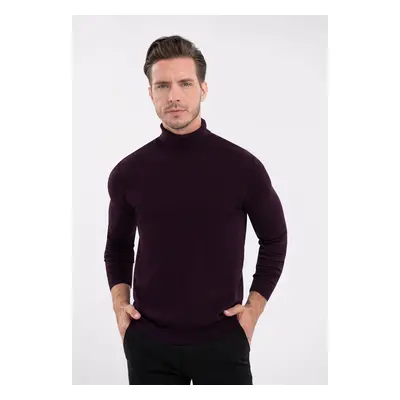 Volcano Man's Sweater S-Max Burgundy Melange