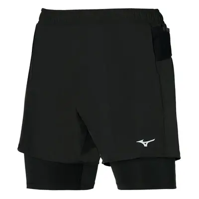 Pánské šortky Mizuno ER 5.5 2in1 Short Black