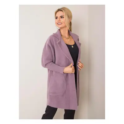 Dámský kabát Fashionhunters i523_MBM-PL-1517.00Pjasny fioletowy