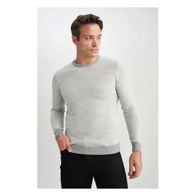 DEFACTO Standard Fit Regular Cut Crew Neck Knitwear Sweater