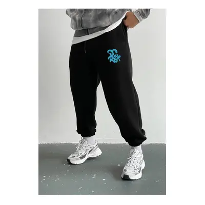 84184 Dewberry Thread Mens Sweatpants-BLACK-BLUE