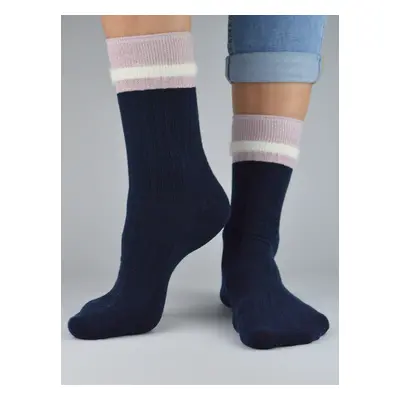 NOVITI Woman's Socks SB050-W-03 Navy Blue