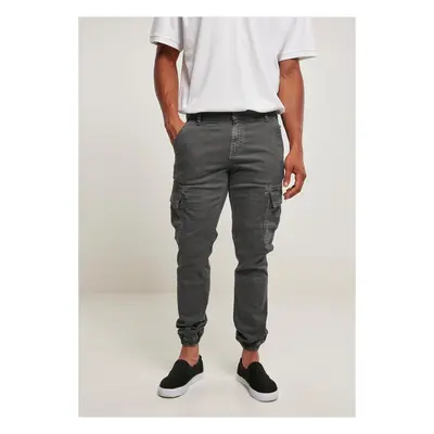 Washed Cargo Twill Jogging Pants darkshadow