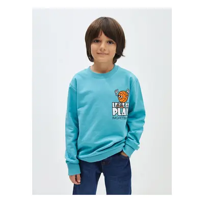 LC Waikiki Lcw Crew Neck Printed Long Sleeve Boy's Sweatshirt