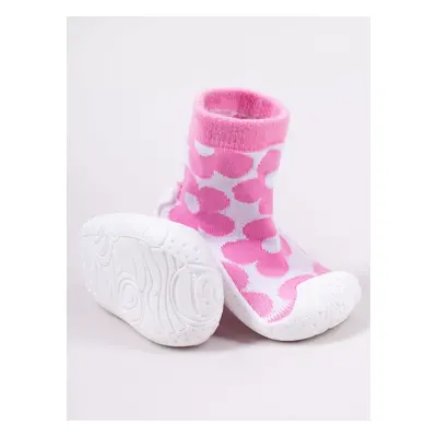 Yoclub Kids's Baby Girls' Anti-Skid Socks With Rubber Sole P3