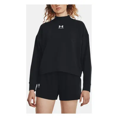 Under Armour Mikina UA Rival Terry Mock Crew-BLK - Dámské