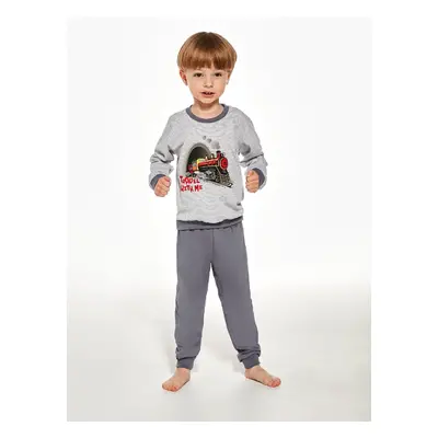 Pyjamas Cornette Kids Boy 478/145 Train L/R grey