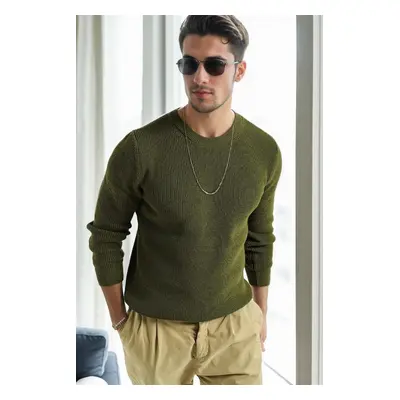 18369 Dewberry Knitwear Mens Sweater-OPEN KHAKI