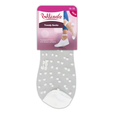 Bellinda TRENDY SOCKS - Modern patterned nylon socks - white