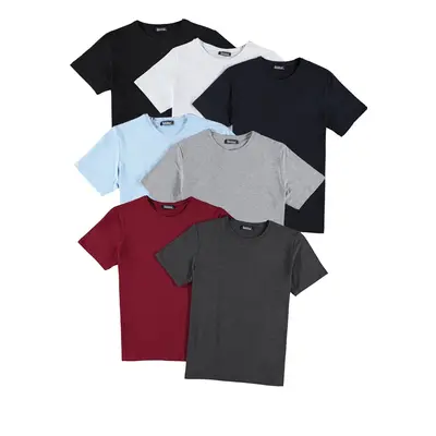 SET OF SEVEN T8569 DEWBERRY BICYCLE COLLAR T-SHIRT-BLACK-NAVY-WHITE-GREY-BLUE-ANTHRACITE-BURGUND