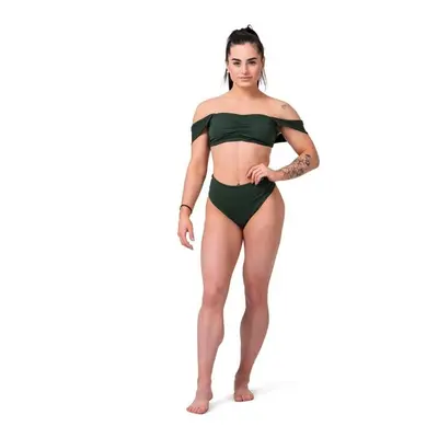 Dámské plavky Nebbia Miami retro bikini - top dark green