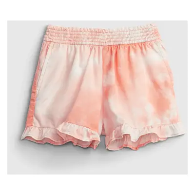 GAP Dětské kraťasy ruffle pull-on shorts - Holky