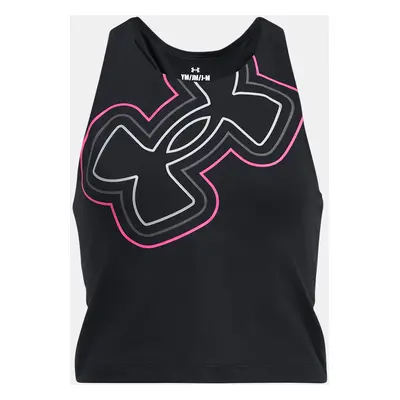 Under Armour Tílko Motion Branded Crop Tank-BLK - Holky