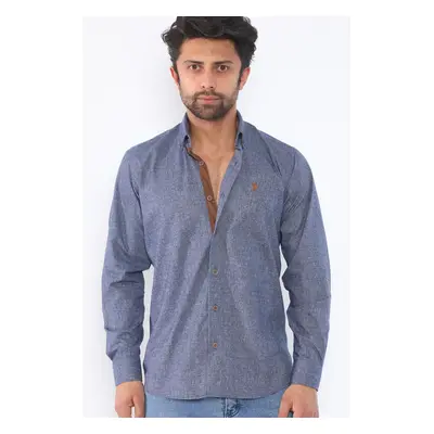 G713 DEWBERRY MEN'S SHIRT-NAVY BLUE