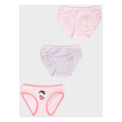 Yoclub Kids's Cotton Girls' Briefs Underwear 3-Pack BMD-0034G-AA30-001