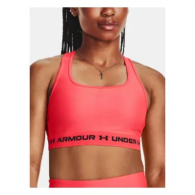 Under Armour Podprsenka Crossback Mid Bra-RED - Dámské