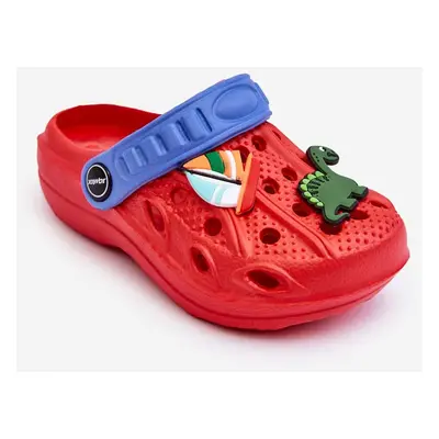 WJ1 Dětské pěnové lehké sandály Crocs Červené Sweets