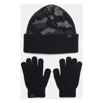 Chlapecká čepice Under Armour B Beanie/Glove Combo-BLK - Kluci