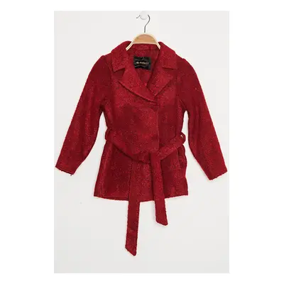 Z8000 DEWBERRY GIRLS' COAT-BURGUNDY