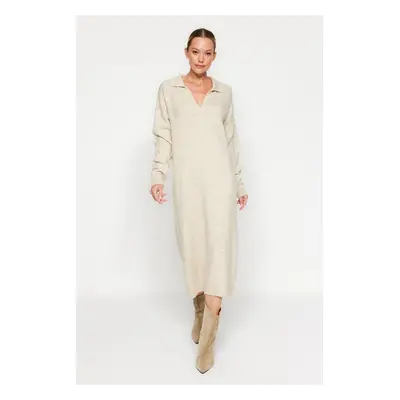 Trendyol Tas More Sustainable Midi Knit Soft Texture Dress