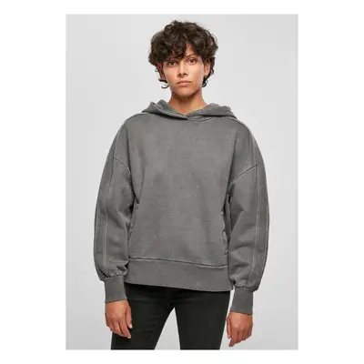 Dámy Heavy Terry Garment Dye Hoody darkshadow