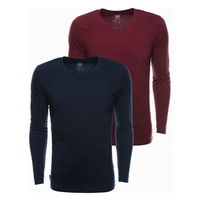 Ombre Men's V-NECK longsleeve set - mix