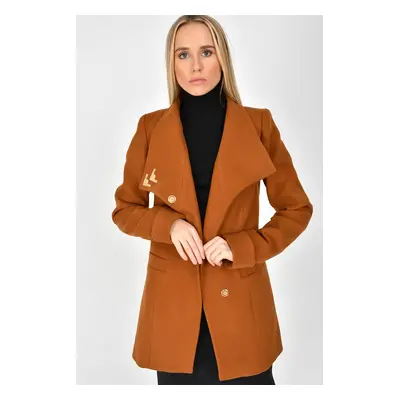 Z6634 DEWBERRY LADIES' COAT-CAMEL